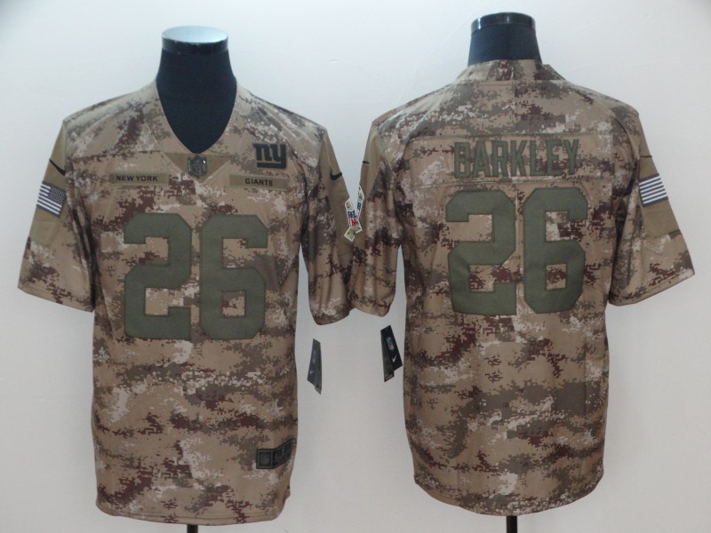 Men's New York Giants Saquon Barkley #26 Camouflage Jersey